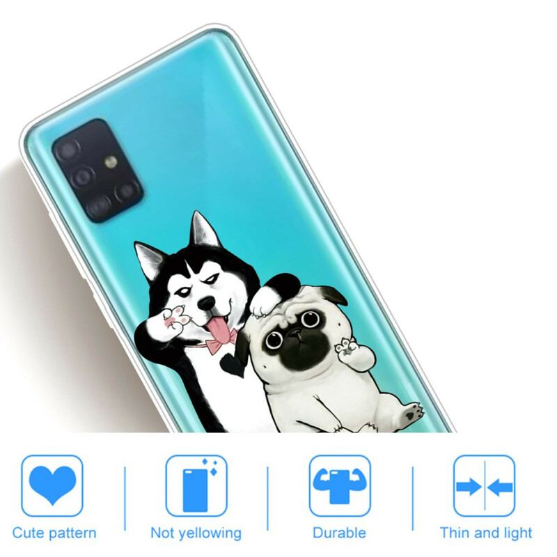 Cover Samsung Galaxy A71 Sjove Hunde