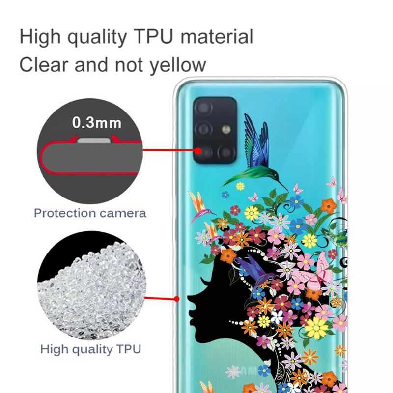 Cover Samsung Galaxy A71 Smukt Blomsterhoved