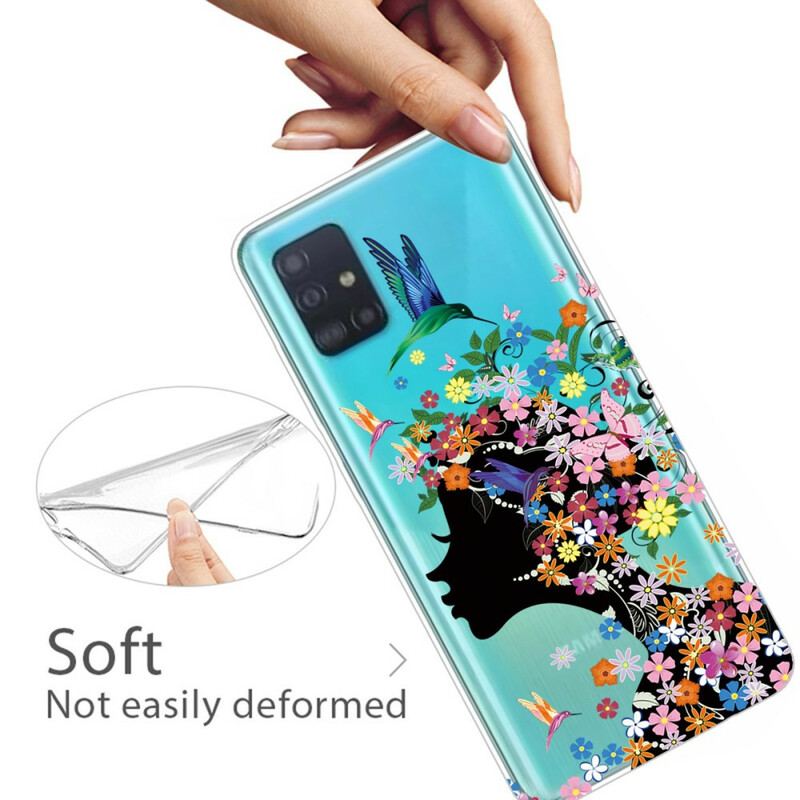 Cover Samsung Galaxy A71 Smukt Blomsterhoved