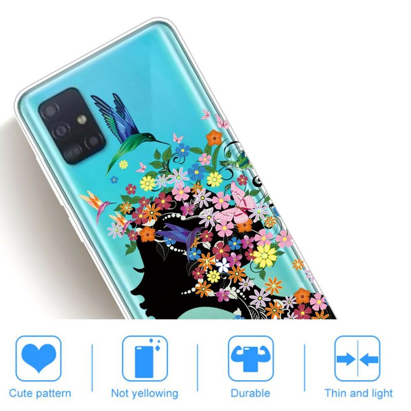 Cover Samsung Galaxy A71 Smukt Blomsterhoved