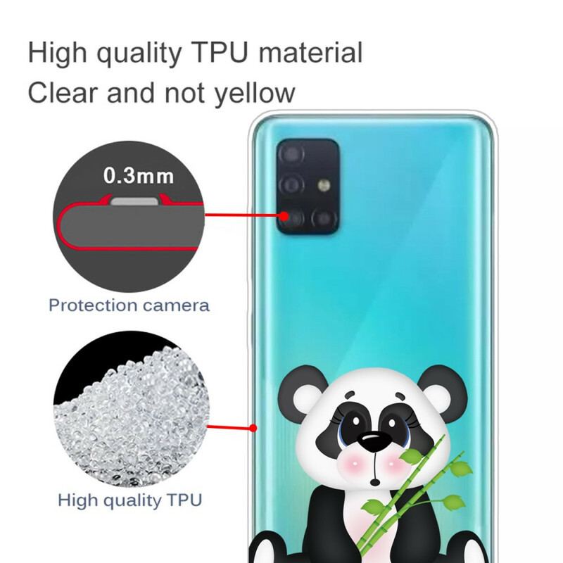 Cover Samsung Galaxy A71 Sømløs Sad Panda