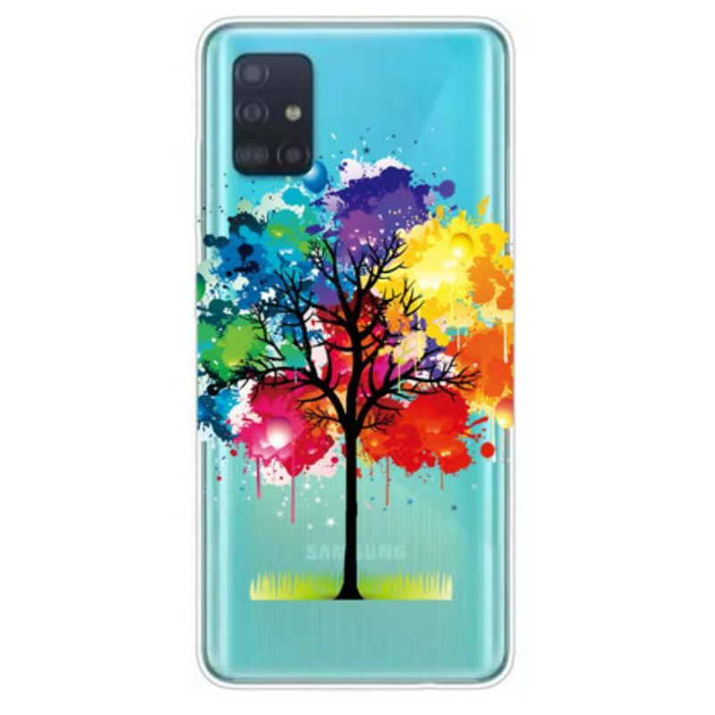 Cover Samsung Galaxy A71 Sømløst Akvareltræ