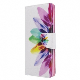 Flip Cover Samsung Galaxy A71 Akvarel Blomst