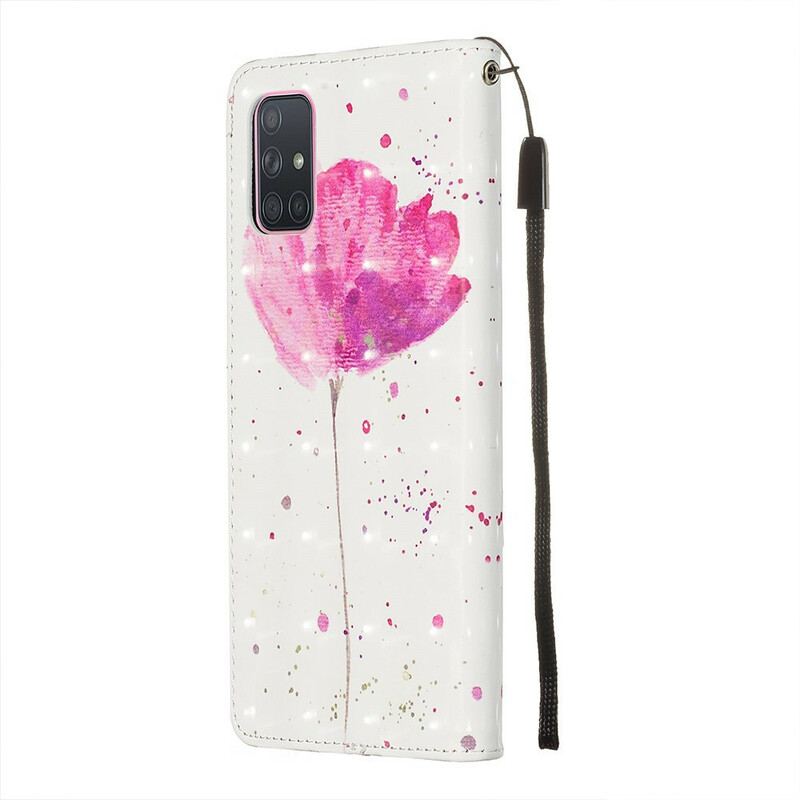 Flip Cover Samsung Galaxy A71 Akvarel Valmue