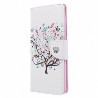 Flip Cover Samsung Galaxy A71 Blomstret Træ