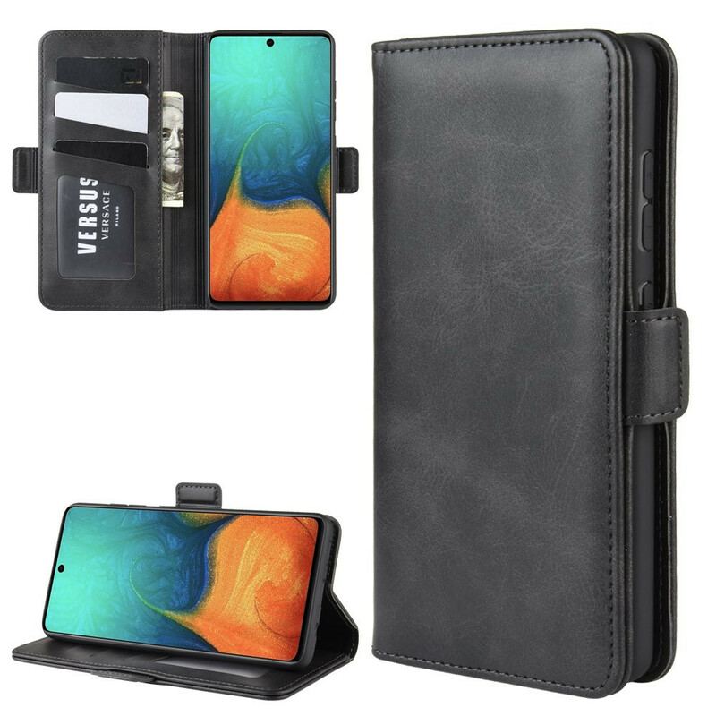 Flip Cover Samsung Galaxy A71 Læder Cover Dobbelt Klap