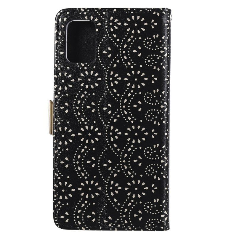 Flip Cover Samsung Galaxy A71 Med Snor Blonderrem Møntpung