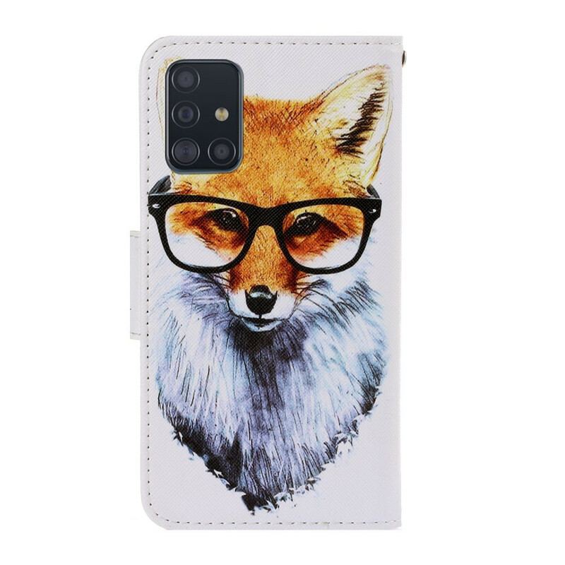 Flip Cover Samsung Galaxy A71 Med Snor Brainy Fox Med Rem