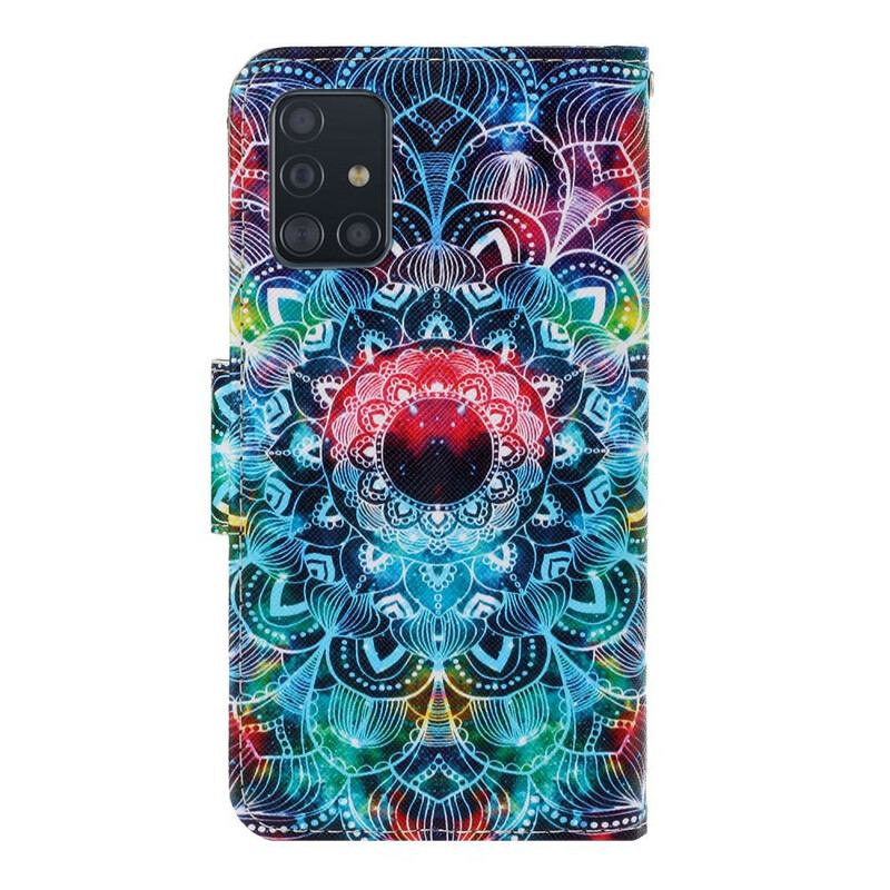 Flip Cover Samsung Galaxy A71 Med Snor Prangende Strappy Mandala