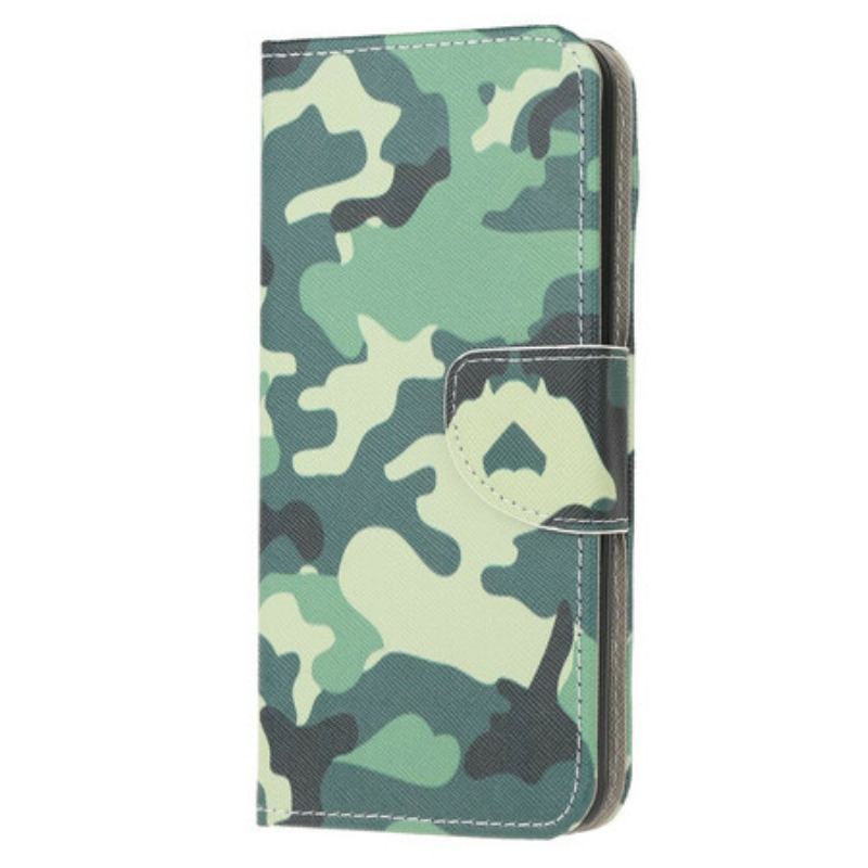 Flip Cover Samsung Galaxy A71 Militær Camouflage