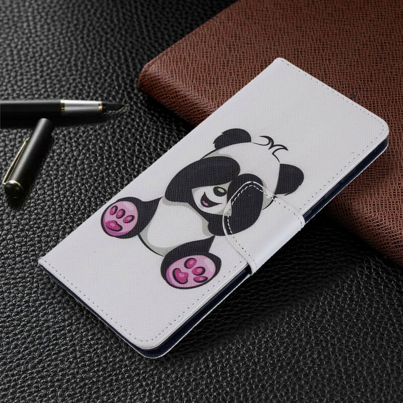 Flip Cover Samsung Galaxy A71 Panda Sjov