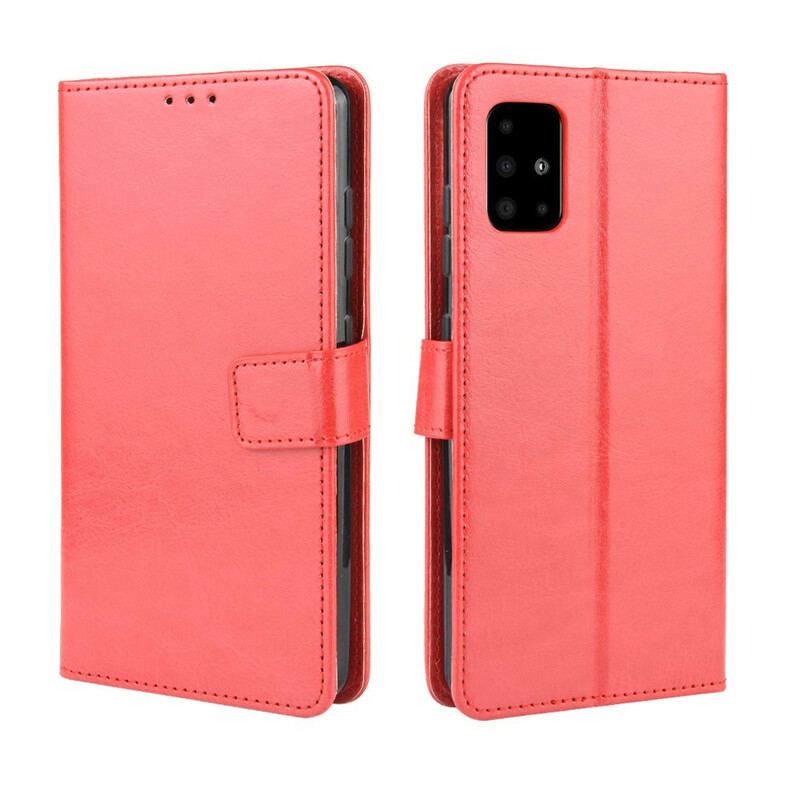 Flip Cover Samsung Galaxy A71 Prangende Kunstlæder