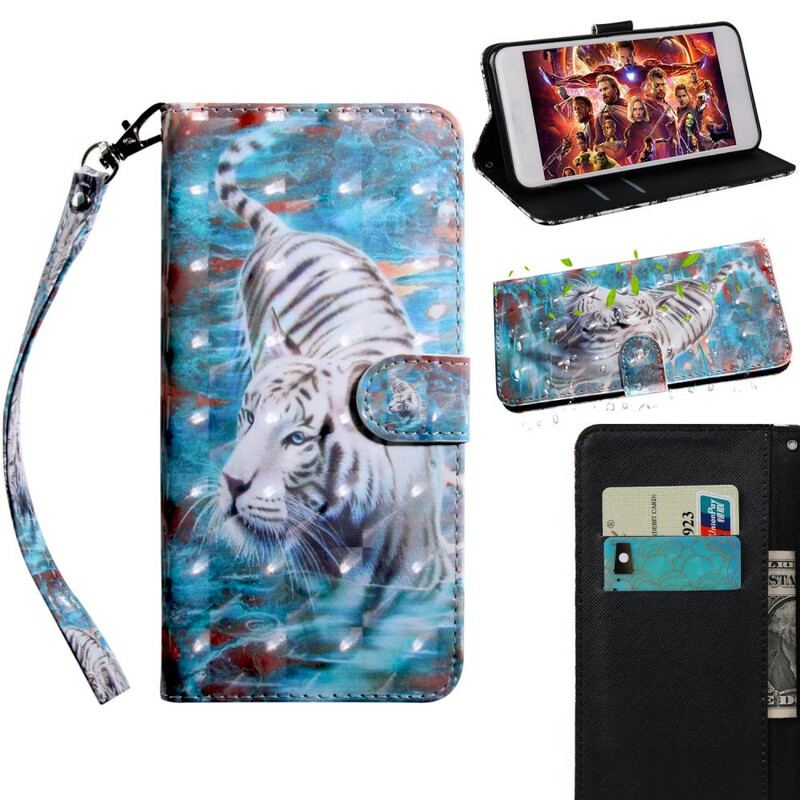 Flip Cover Samsung Galaxy A71 Tiger I Vand