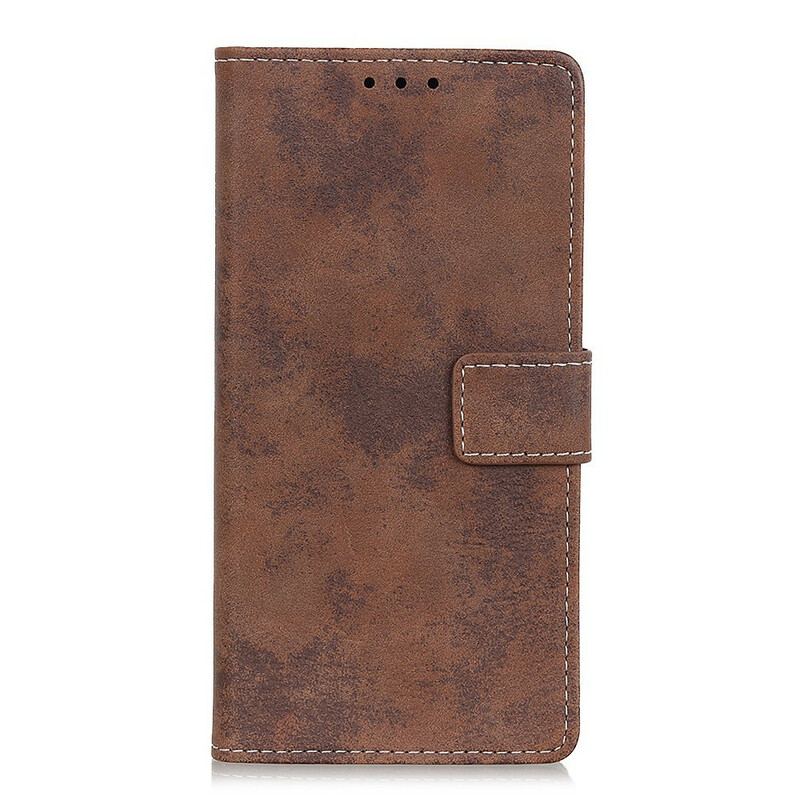 Flip Cover Samsung Galaxy A71 Vintage Lædereffekt