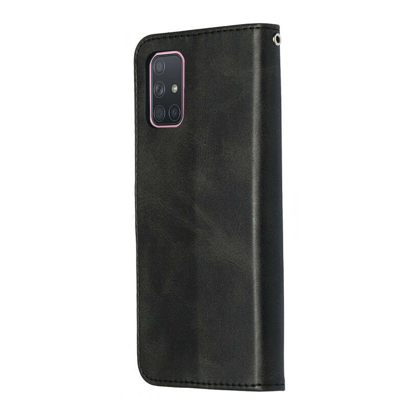 Flip Cover Samsung Galaxy A71 Vintage Møntpung