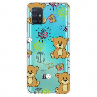 Mobilcover Samsung Galaxy A71 Teddy Bears Top