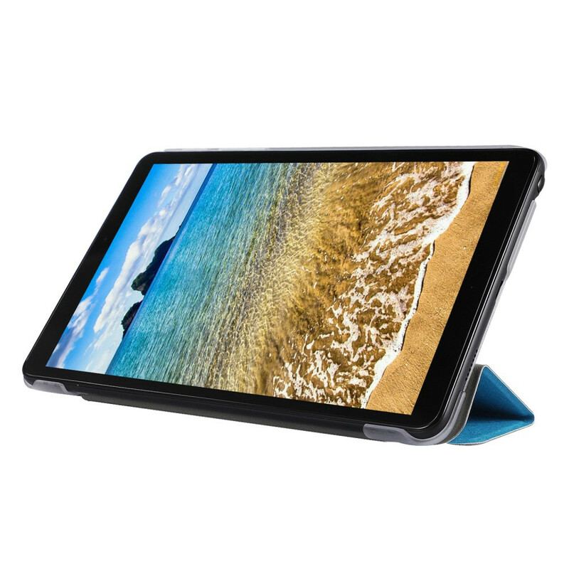 Cover Samsung Galaxy Tab A7 Lite Imiteret Læder Silke Tekstur