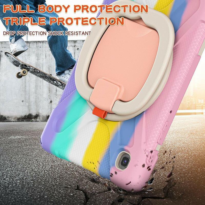 Cover Samsung Galaxy Tab A7 Lite Ultra Resistent Ring-støtte Farve