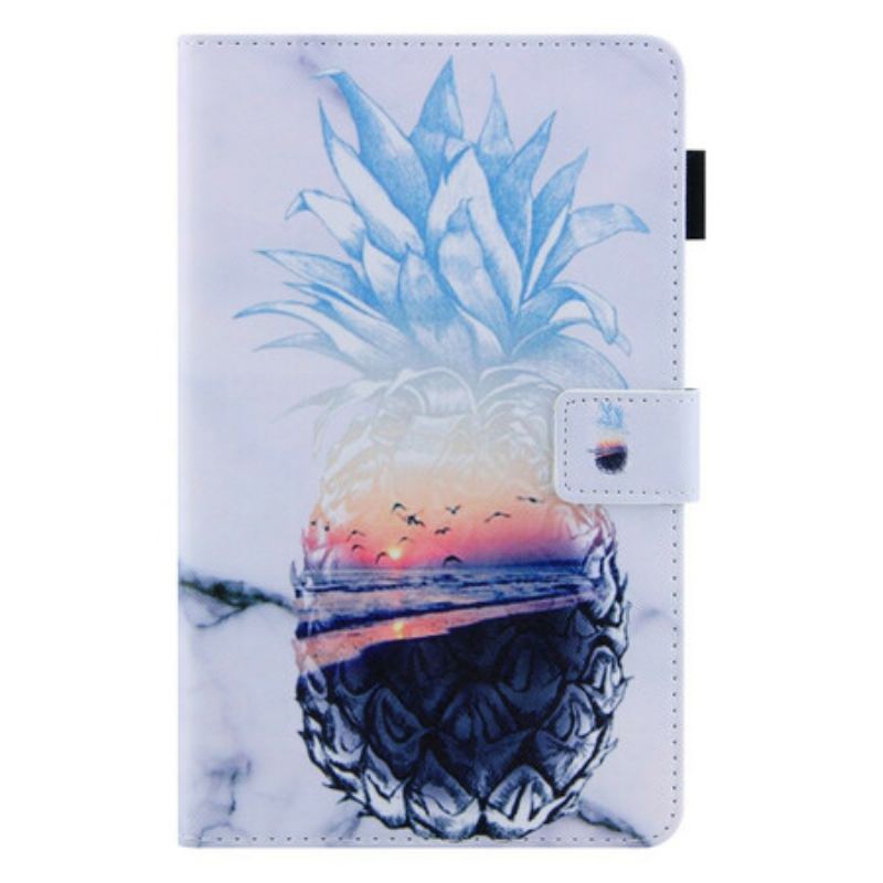 Flip Cover Samsung Galaxy Tab A7 Lite Ananas Mønster