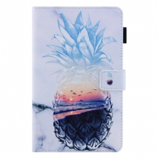 Flip Cover Samsung Galaxy Tab A7 Lite Ananas Mønster