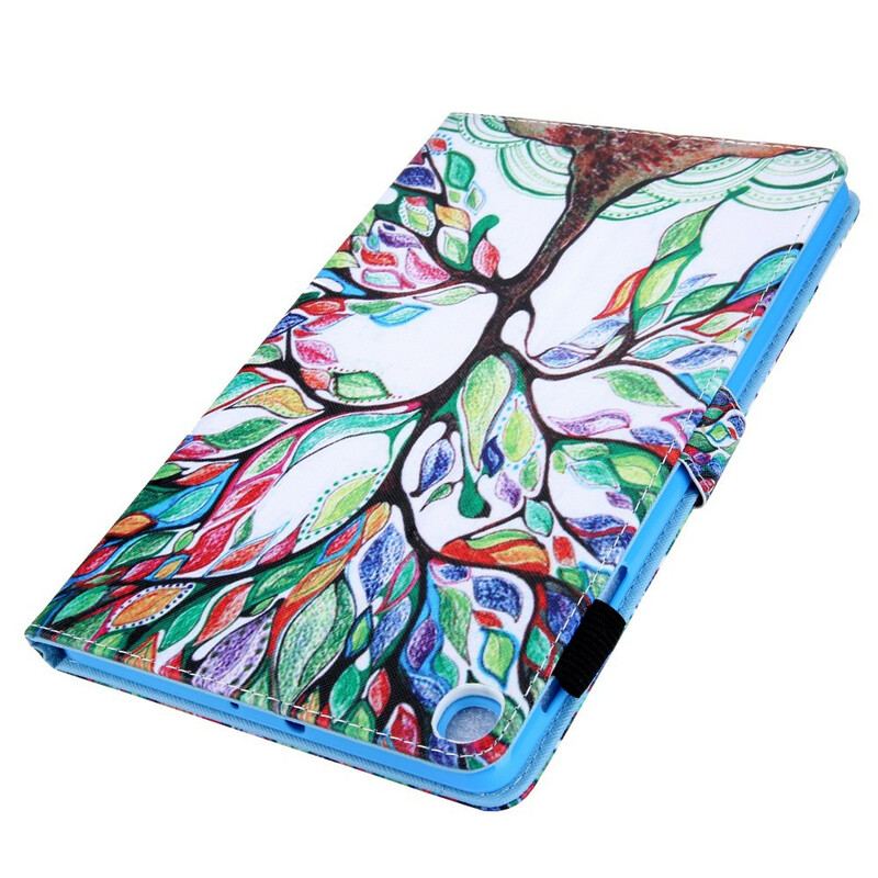 Flip Cover Samsung Galaxy Tab A7 Lite Flerfarvet Træ