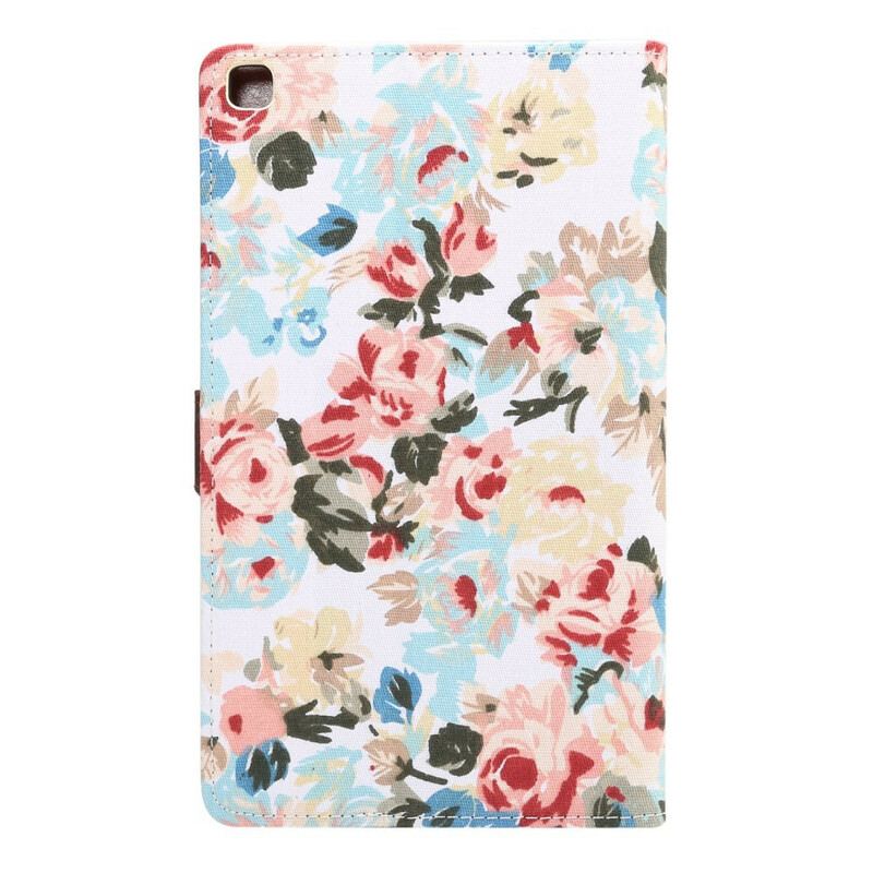 Flip Cover Samsung Galaxy Tab A7 Lite Frihedsblomster