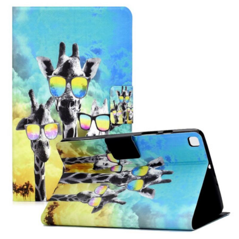 Flip Cover Samsung Galaxy Tab A7 Lite Funky Giraffer