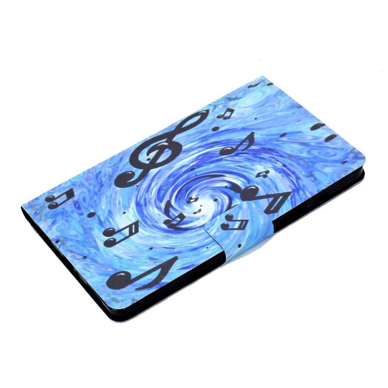 Flip Cover Samsung Galaxy Tab A7 Lite Musik Noder