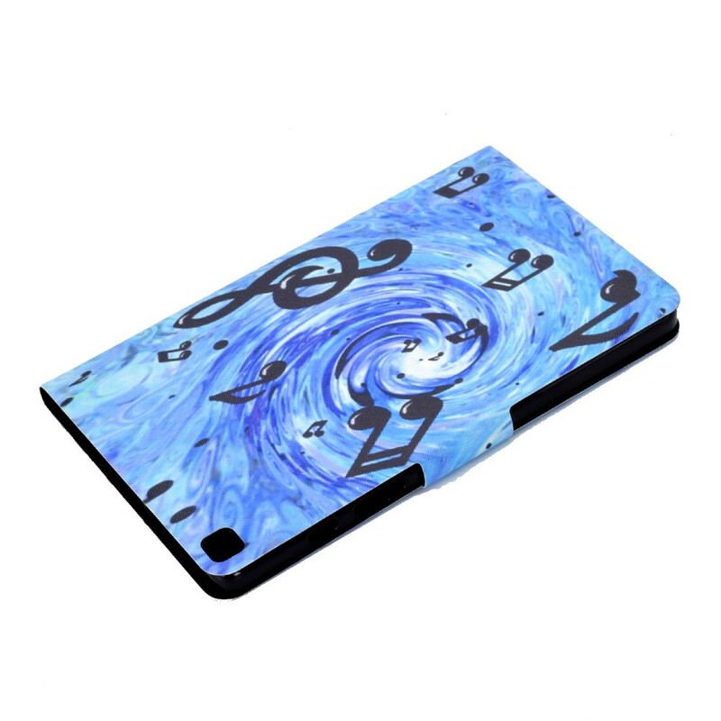 Flip Cover Samsung Galaxy Tab A7 Lite Musik Noder