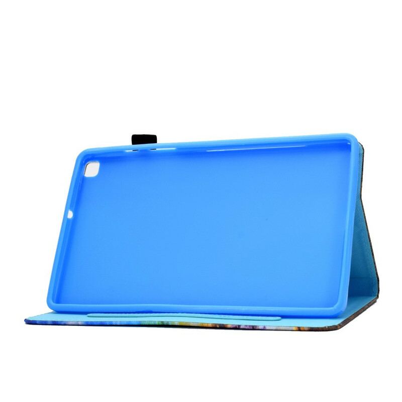 Flip Cover Samsung Galaxy Tab A7 Lite Regnbue Sommerfugle