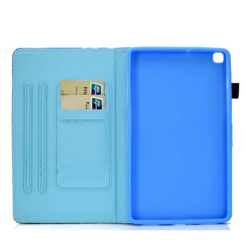 Flip Cover Samsung Galaxy Tab A7 Lite Regnbue Sommerfugle