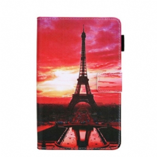 Flip Cover Samsung Galaxy Tab A7 Lite Solnedgang Eiffeltårnet