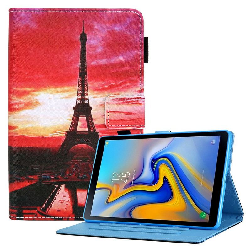 Flip Cover Samsung Galaxy Tab A7 Lite Solnedgang Eiffeltårnet