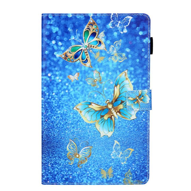 Flip Cover Samsung Galaxy Tab A7 Lite Sommerfugle