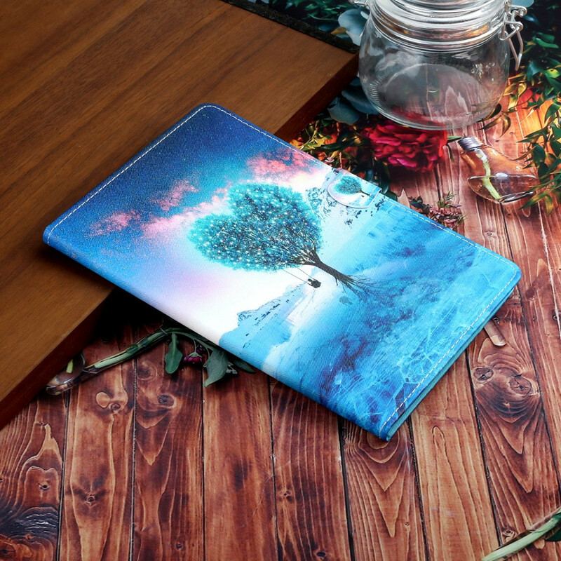 Flip Cover Samsung Galaxy Tab A7 Lite Træ Hjerte