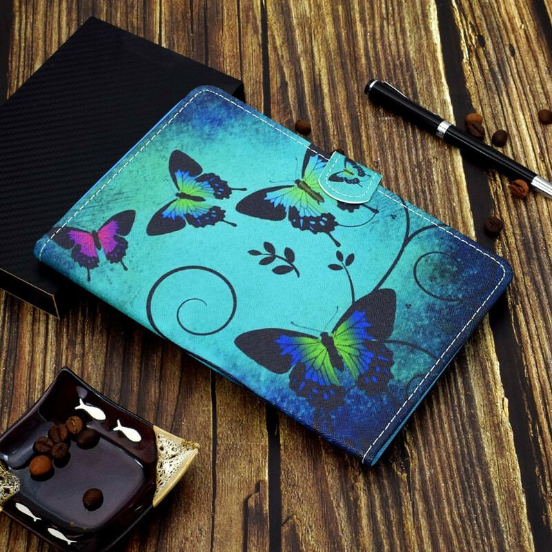 Flip Cover Samsung Galaxy Tab A7 Lite Unikke Sommerfugle