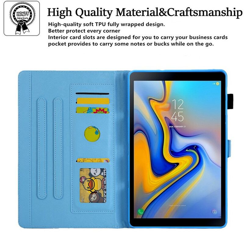 Læder Cover Samsung Galaxy Tab A7 Lite Design Rum