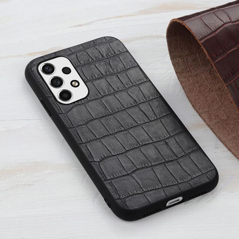 Cover Samsung Galaxy A53 5G Ægte Crocodile Texture Læder