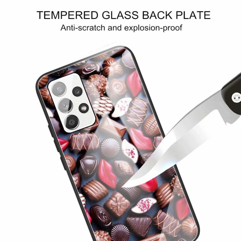 Cover Samsung Galaxy A53 5G Chokolade Af Hærdet Glas