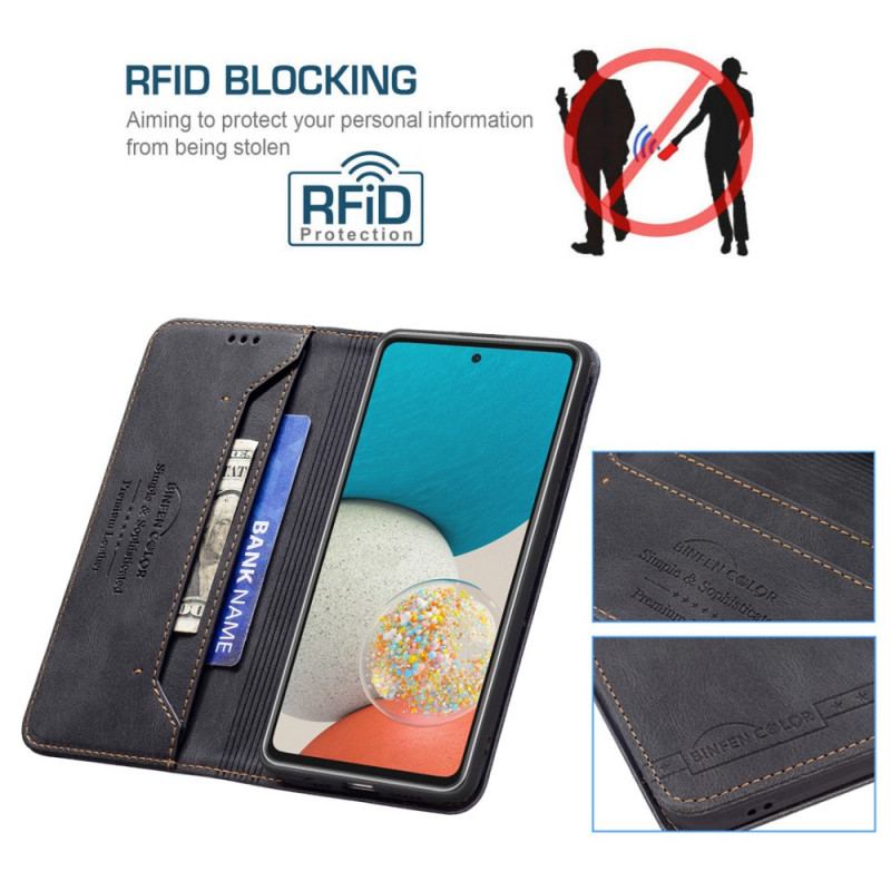 Cover Samsung Galaxy A53 5G Flip Cover Rfid Syning Binfen Farve