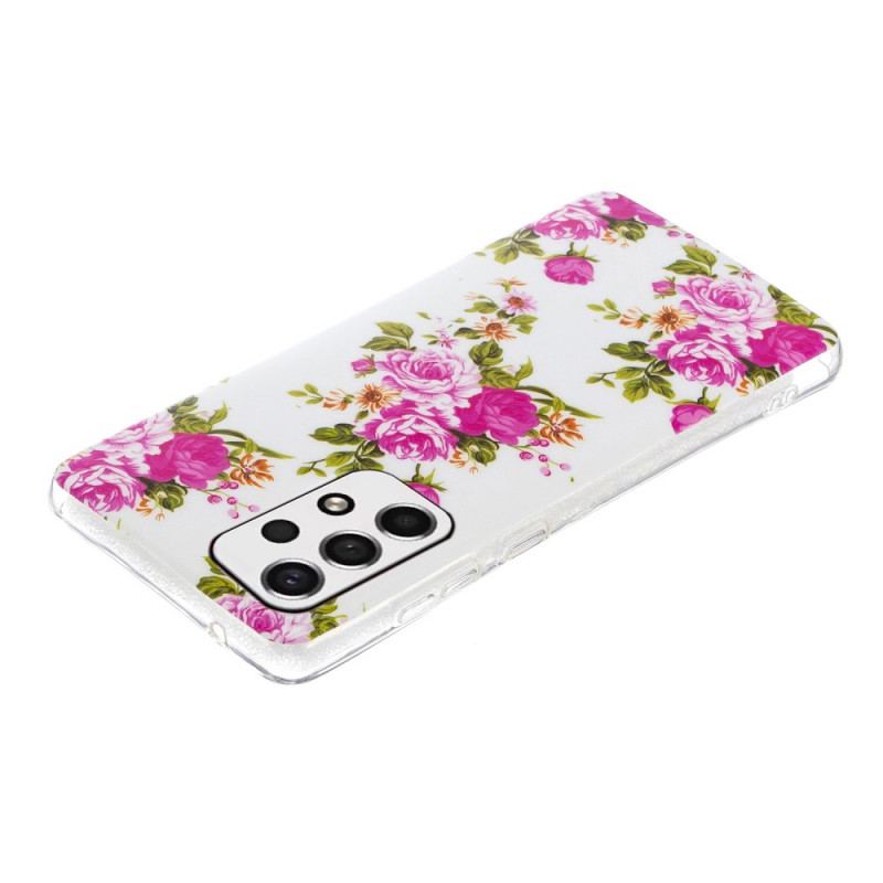 Cover Samsung Galaxy A53 5G Fluorescerende Liberty-blomster