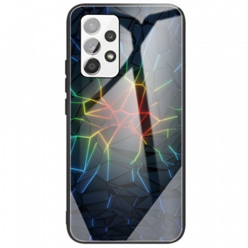 Cover Samsung Galaxy A53 5G Geometri Hærdet Glas