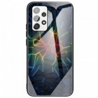 Cover Samsung Galaxy A53 5G Geometri Hærdet Glas