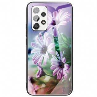 Cover Samsung Galaxy A53 5G Hærdet Glas Blomster