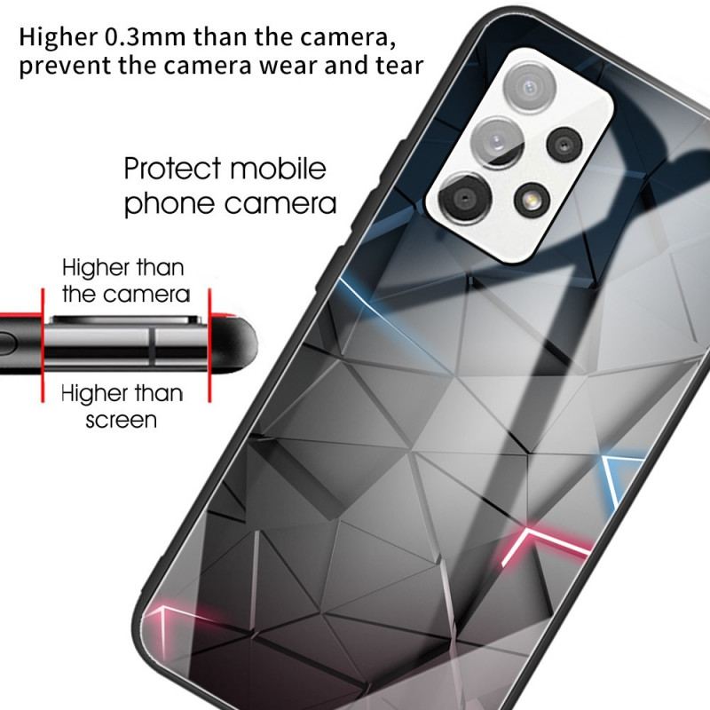 Cover Samsung Galaxy A53 5G Hærdet Glas Geometri