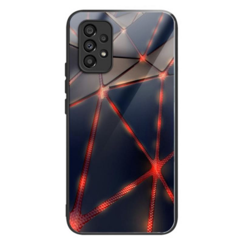 Cover Samsung Galaxy A53 5G Hærdet Glas Røde Linjer