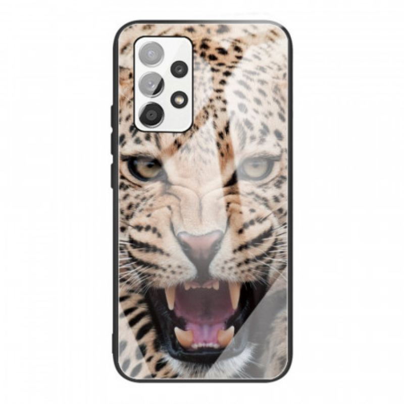 Cover Samsung Galaxy A53 5G Leopard Hærdet Glas