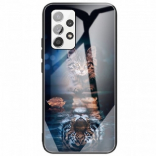 Cover Samsung Galaxy A53 5G Mit Tiger Hærdet Glas