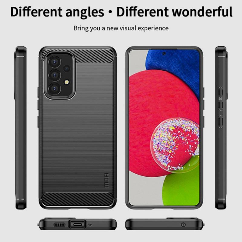 Cover Samsung Galaxy A53 5G Mofi Børstet Kulfiber