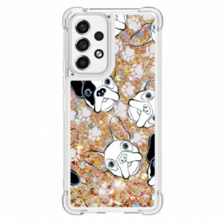 Cover Samsung Galaxy A53 5G Mr Hunde Pailletter